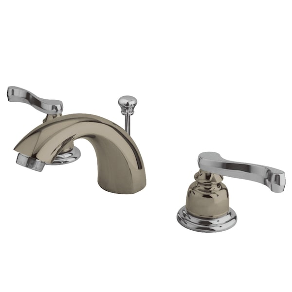 KB8957FL Mini-Widespread Bathroom Faucet, Nickel/Chrome